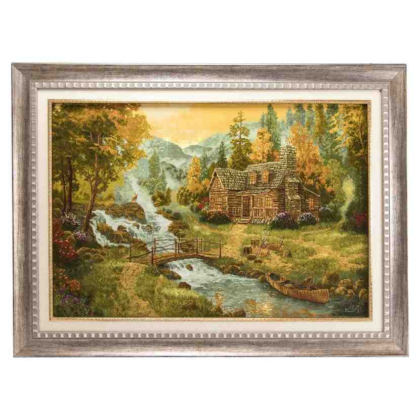 تصویر 2 از تابلو فرش طبیعت کوهستان رویایی نقشی از مناظر چشمگیر و بکر